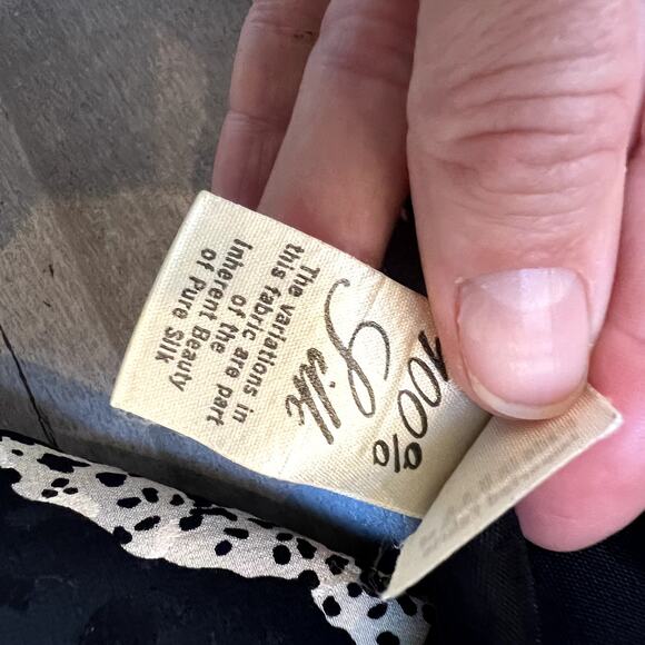 David Hayes Vintage 80's 100% Silk Cropped Blazer Jacket Size 2 - Picture 7 of 8